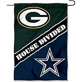 House Divided Packers and Cowboys Double Sided Garden Flag