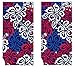 Platinum Home Printed 100% Cotton 2-Pack Beach Towels - Large 28" by 58" - Soft and Absorbent, Great for the Pool and the Beach! (Patriotic Hibiscus)