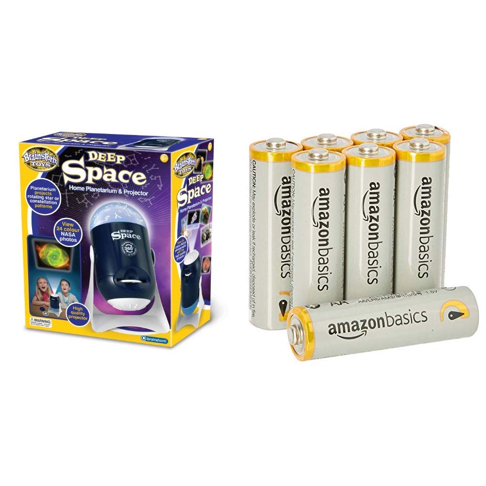 Brainstorm TOYSDeep Space Home Planetarium and Projector with AmazonBasics Batteries