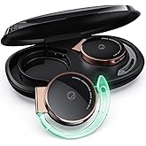Open Ear Wireless Bluetooth 5.3 Over Ear Headphones with Earhooks - Sports Headset, Clip on Earphones for Sport & Cycling