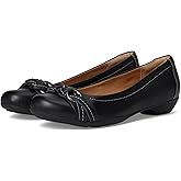 Comfortiva Posie - Soft Spots - Flats for Women - Leather Upper - Synthetic Lining - Rubber Outsole - Durable Black Calf Ionic 7 WW (EE)