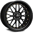XXR 521 Black/Gold Rivets Wheel with Painted (17 x 7. inches /5 x 100 mm, 38 mm Offset)