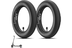 (2 Pack) 10x2.50 Heavy Duty Inner Tube, 10 Inch Electric Scooter Tire with Straight Silver Valves, 60/70-6.5 Tube Compatible 