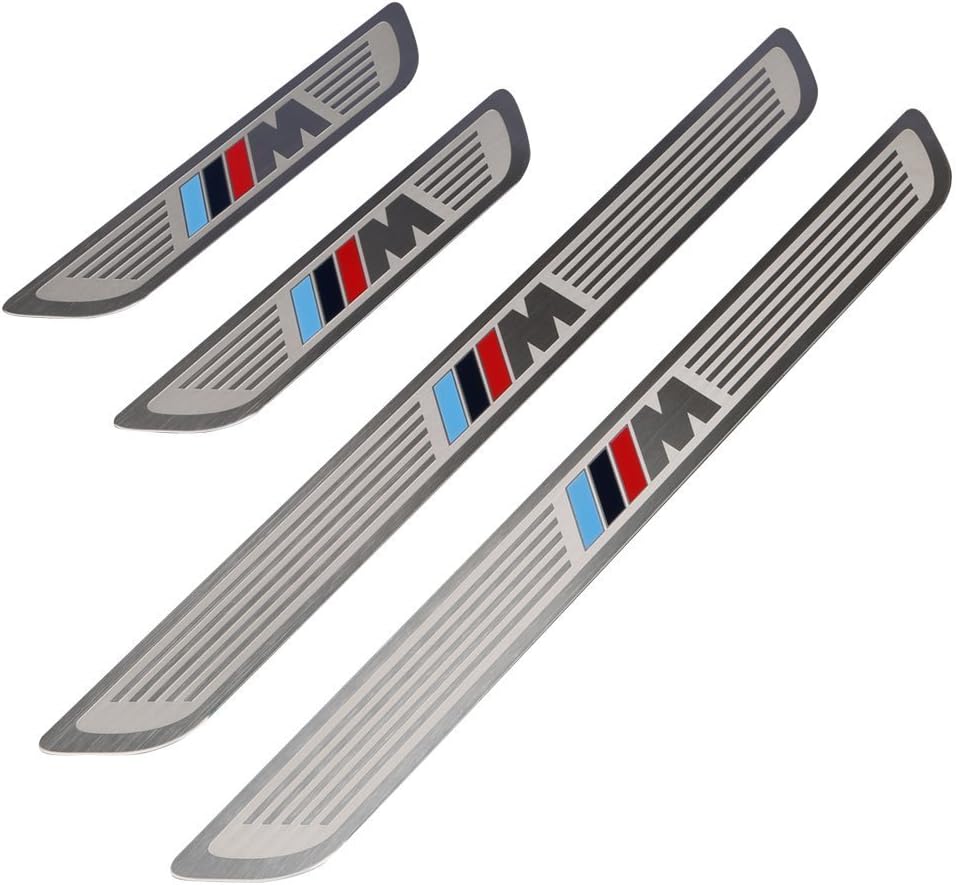 Aunoc Stainless Steel M-tech Sports Car Door sill scuff plate Guards Sills For BMW X5 E70 X6 E71 2007-2014