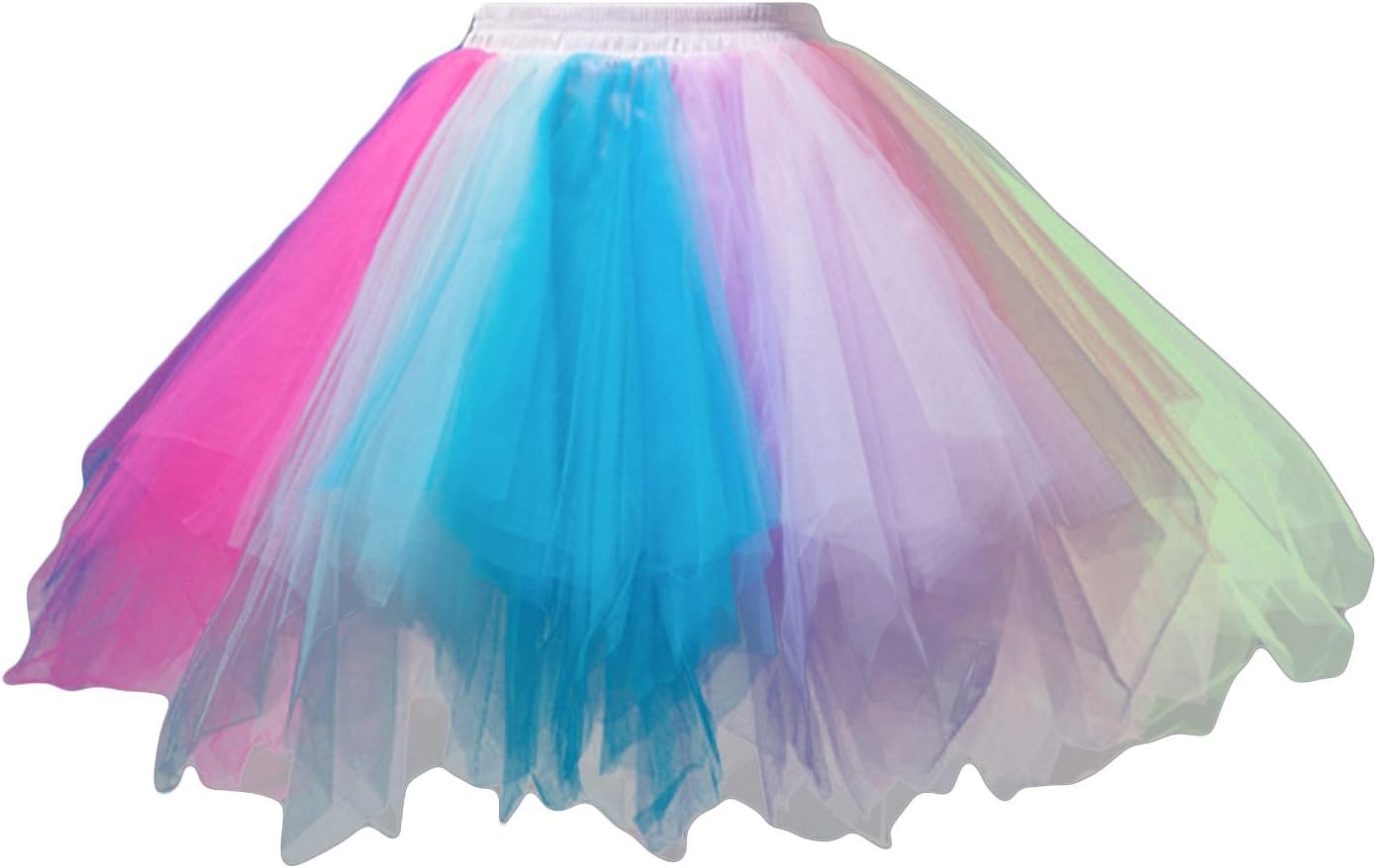 80s Adult Neon Tutu Skirt Petticoat Fancy Dress 1980s 50s Costume Accessories Pink Red Multiple Color Vintage Disco Dance Ballet Tutu Women Girls, 8 Colors