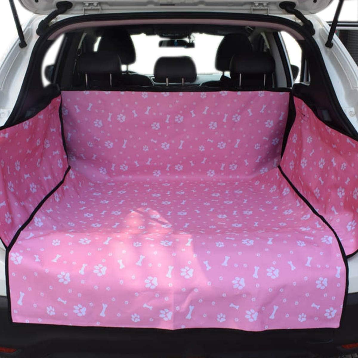 PETCUTE Car boot liners car boot mat Cargo Liner trunk protector boot cover for dogs boot protector, Pink - Image 4