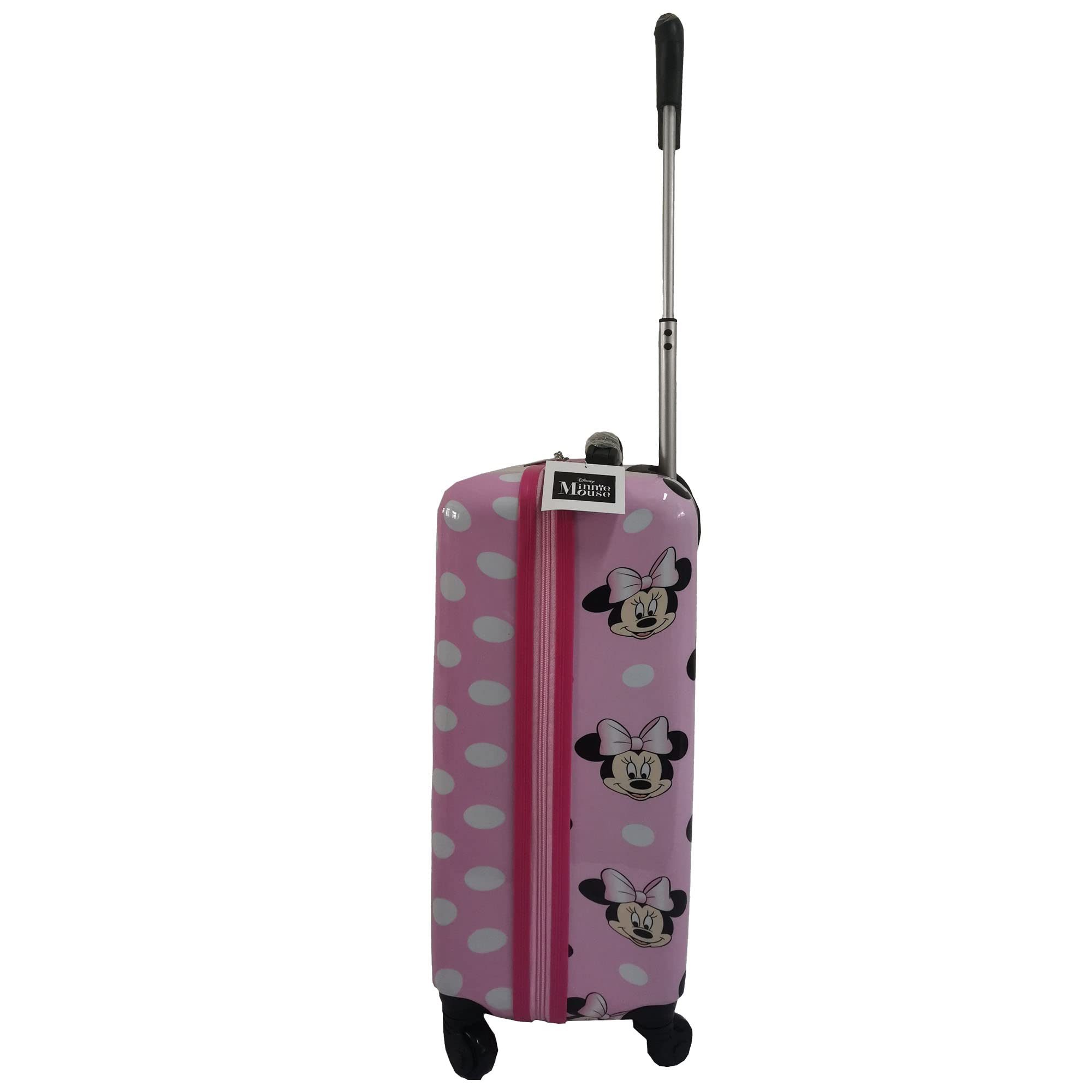 Fast Forward 20 Inches Minnie Mouse Suitcase For Kids - Hard Sided Tween Travel Trolley kid suitcase for girls With Wheels
