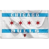 WinCraft Chicago Bulls City of Chicago Indoor Outdoor Flag Banner