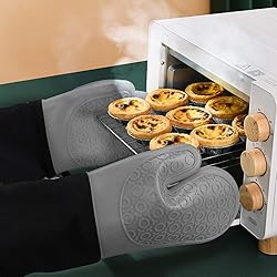 sungwoo Extra Long Silicone Oven Mitts, Heat