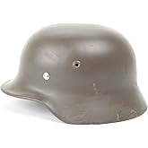 Original German WWII M40 Stahlhelm Steel Helmet- Shell Size 66, Maker Marked