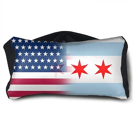 Amazon Com Gling Life Usa Chicago Flag Portable Voyage Pillow