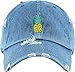 KBSV-024 MDM Pineapple Vintage Distressed Dad Hat Baseball Cap Polo Style Adjustable