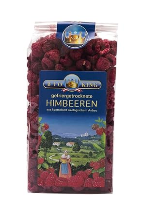 BioKing 100g gefriergetrocknete HIMBEEREN aus kontrolliert ökologischem Anbau