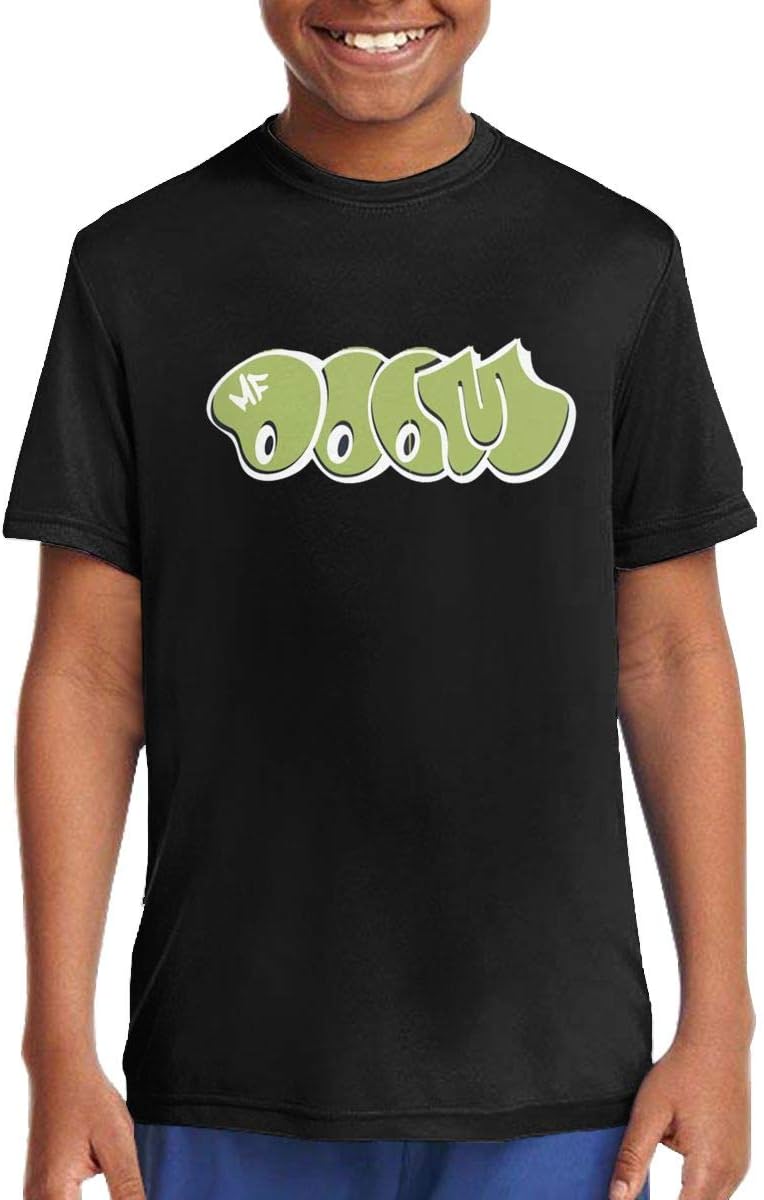 DOMINICHIGGINS Unisex Boys Girls Short Sleeve Youth T-Shirt Teenager Tees Black