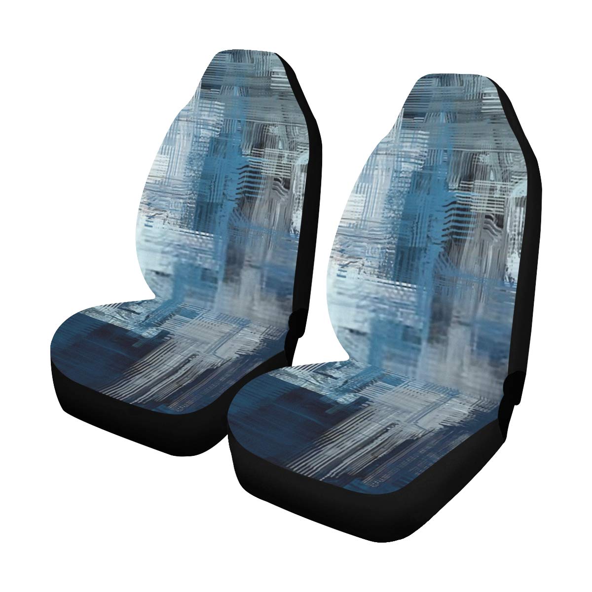 Universal Car Seat Covers Front Seats 2pc Abstract