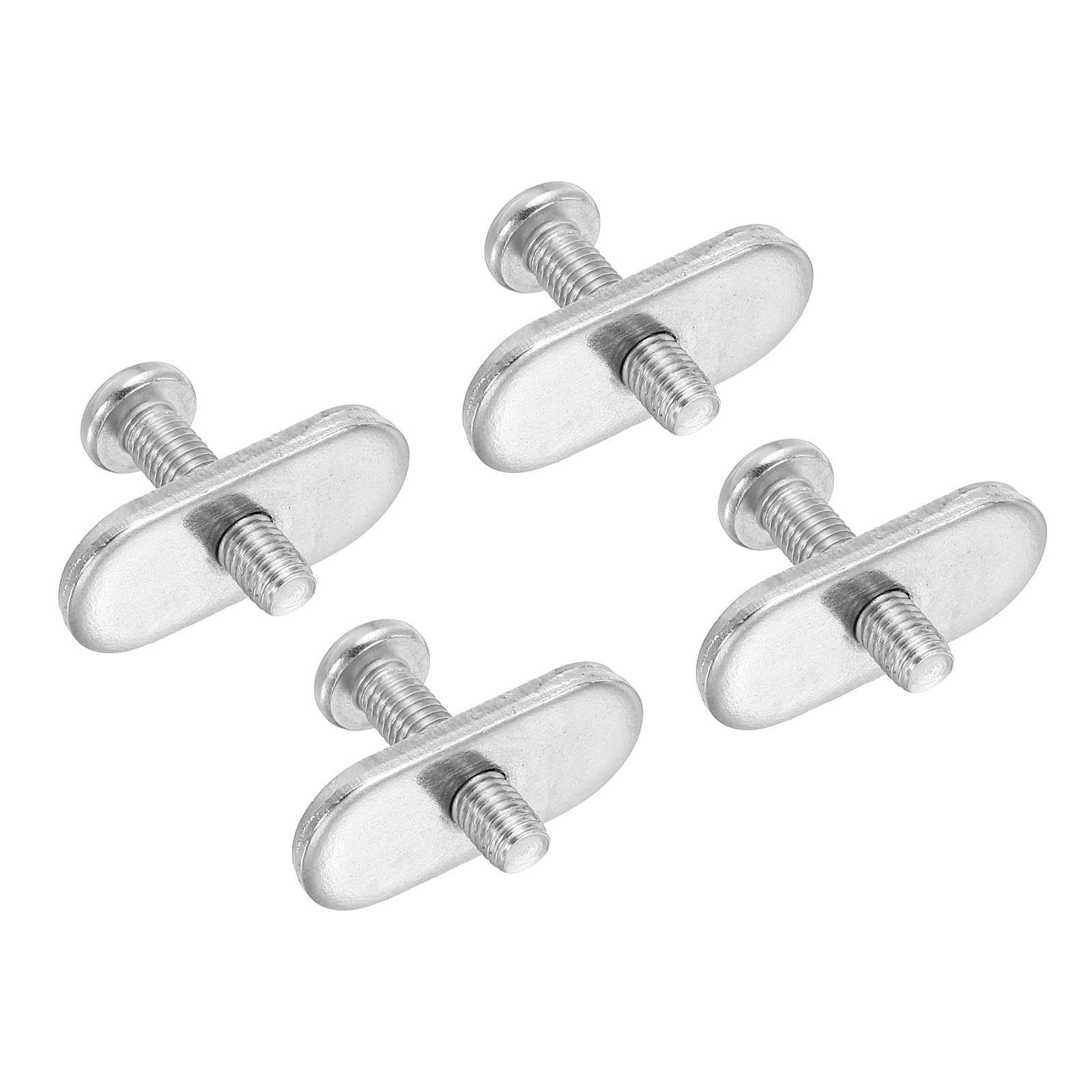 PATIKIL 316 Stainless Steel Kayak Rail Track Screws Track Nuts 4 Pack Hardware Gear Mount Replacement Kit with M5x20mm Thread Screws for Canoe Boat Kayak Track Mount