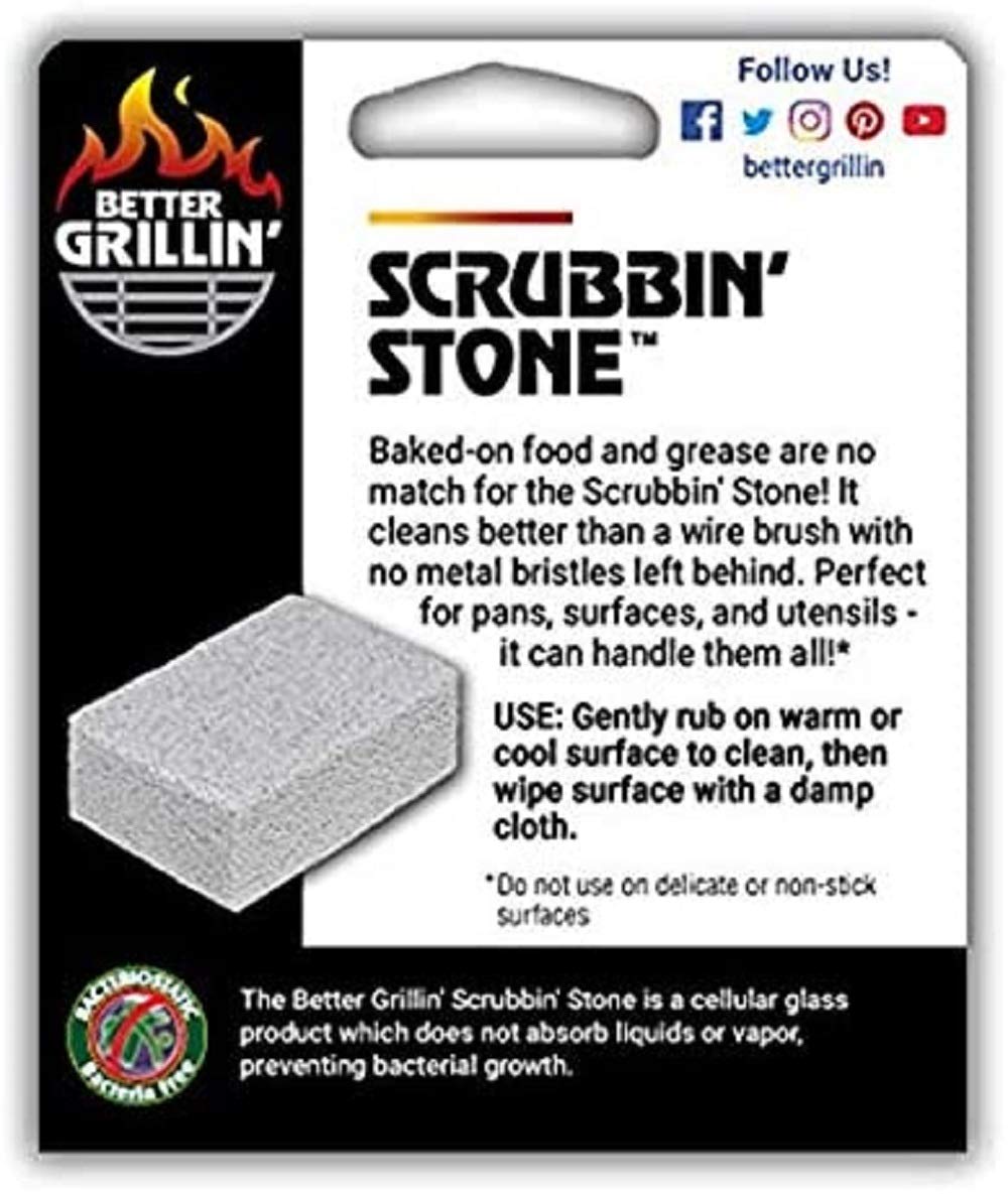BETTER GRILLIN Scrubbin Stone Grill Cleaning Brick Block Griddle Stone Grill Stone Cleaning