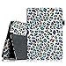 Fintie Premium PU Leather Cover for 10.1 Inch Tablet Inclu. iRULU eXpro X1s / X1 Plus 10.1, Dragon Touch A1 / A1X Plus 2016 Edition, ValuePad VP112 (Check Compatible List Below), Leopard Rainbow