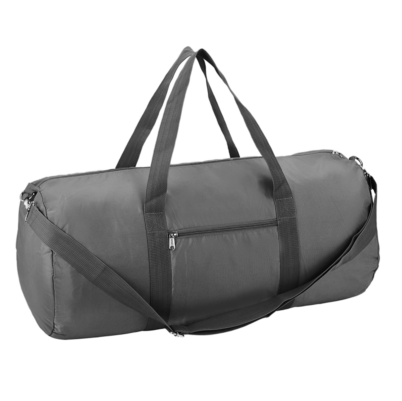 Vorspack Duffel Bag 24 Inches Foldable Lightweight Gym Bag with Inner Pocket for Travel Sports - Grey