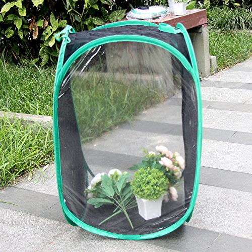 AUSPA Insect and Butterfly Habitat Terrarium Pop-up - 23.6 Inches Tall (Black) - Thumbnail 3