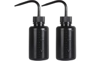 Oubest 2pcs Small Squeeze Bottles 150ml 5oz Wash Bottle Ldpe Plastic Squirt Water Bottle for Medical Label Tattoo Lash Water Succulent Watering Irrigation