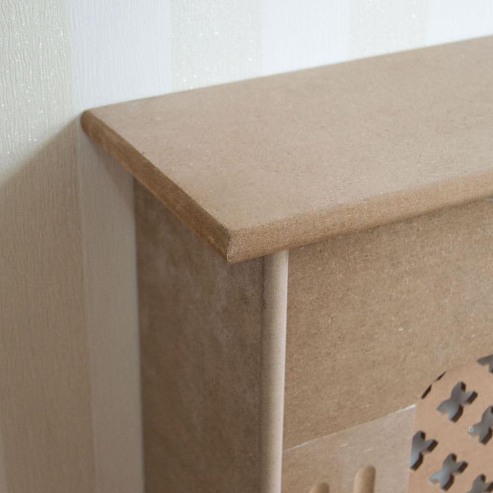 Vida Designs Oxford Radiator Cover Unfinished, Extra Large, Traditional Cross Pattern Design For Optimal Heat Circulation - Image 5