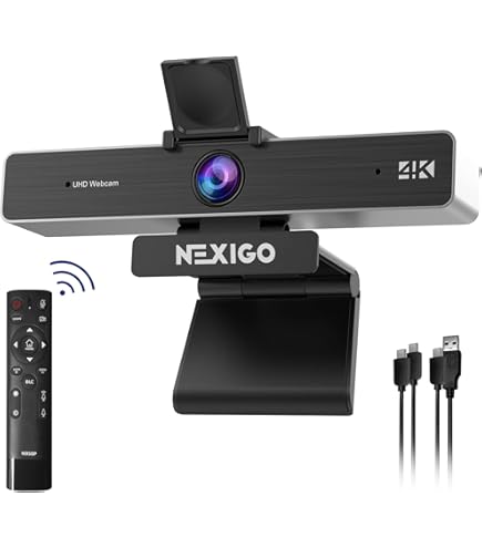 Amazon.com: NexiGo Zoom Certified, N950P 4K Zoomable Webcam with