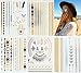 5 Sheets Metallic Tattoos Gold and Silver Flash By Modern Boho HUGE Collection (Aztec Collection)