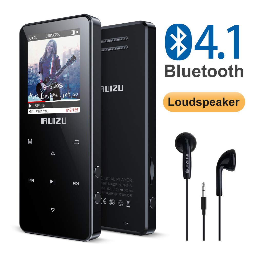 Mp3 Player with Bluetooth Built-in Speaker 8GB Hi-Fi: Amazon.co.uk: Electronics