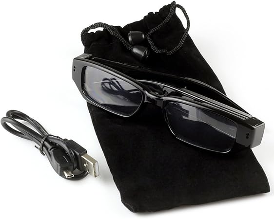 Amazon 7p Hd高画質 メガネ型ビデオ カメラ 眼鏡型ビデオカメラ メガネ めがね 小型カメラ スパイ 防犯 録画 ウェアラブルカメラ アクションカム 通販