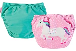 ZOOCCHINI - Knit Swim Diaper 2 Piece Set Unicorn 2T-3T