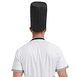 Hyzrz Chef Tall Hat Unisex Adjustable Elastic Baker
