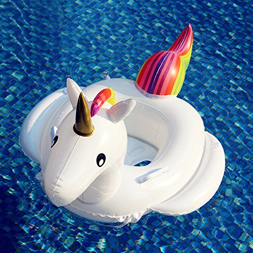 Baby Pool Float Unicorn Inflatable Boat Children Inflatable Swimming Pool Loungers Baby Summer Fun Outdoor Pool Toys Float Raft