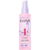 L'Oreal Paris Elvive Glycolic + Gloss High Shine Leave-In Hair Serum, Smooths Dull, Porous Hair Into High-Shine, Glossy Hair, 4.4 Fl Oz