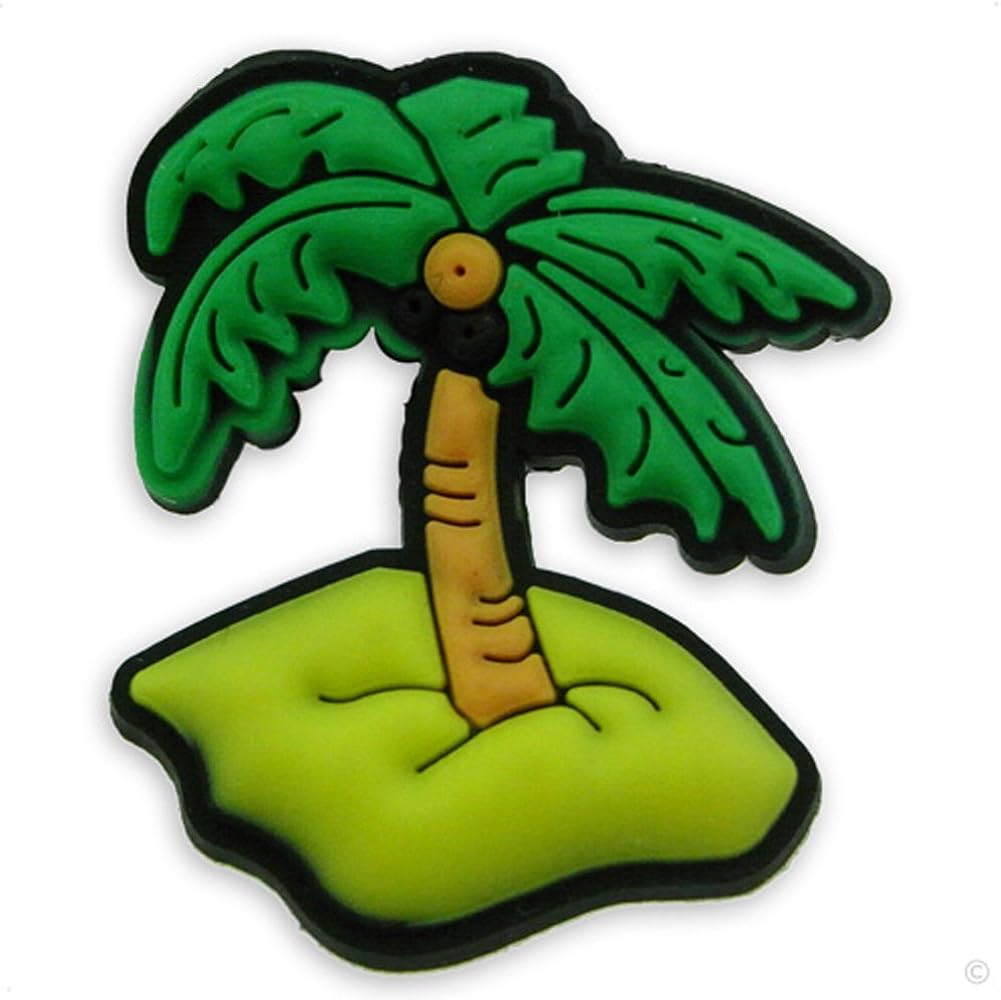 palm tree croc charm