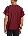 Landau Essentials Unisex Relaxed Fit 1-Pocket V-Neck Scrub Top 7502 Wine