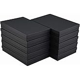 JPB Matte Black Cotton Filled Jewelry Boxes #96 (Pack of 10) 9 inches x 6 inches (10)