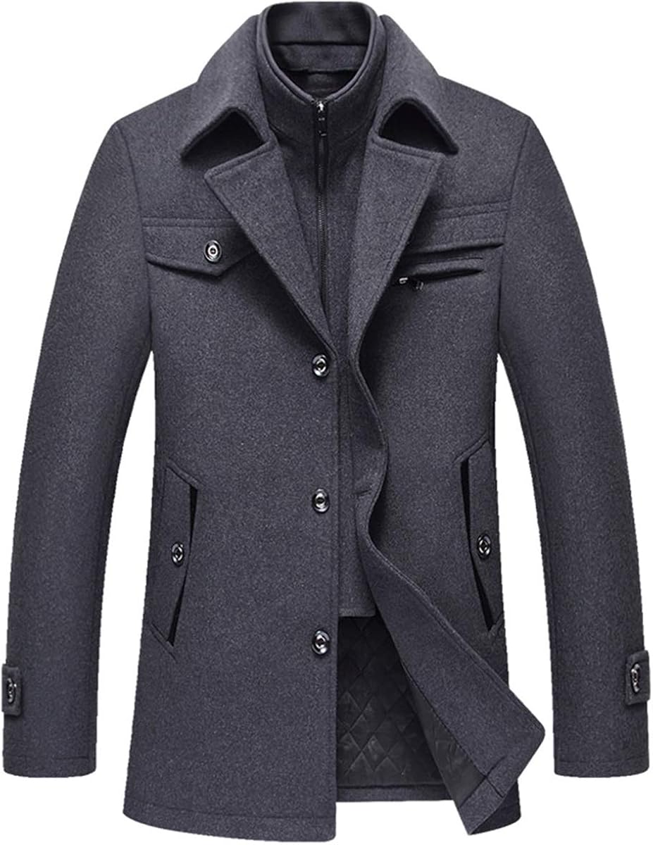 mens short wool coat