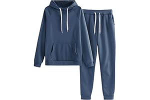 TTBDWiian Sweatsuits For Women Set 2 Piece Hoodie Solid Color Sports Pants Tracksuits Trending Fashion 2023 Casual Jogger Set
