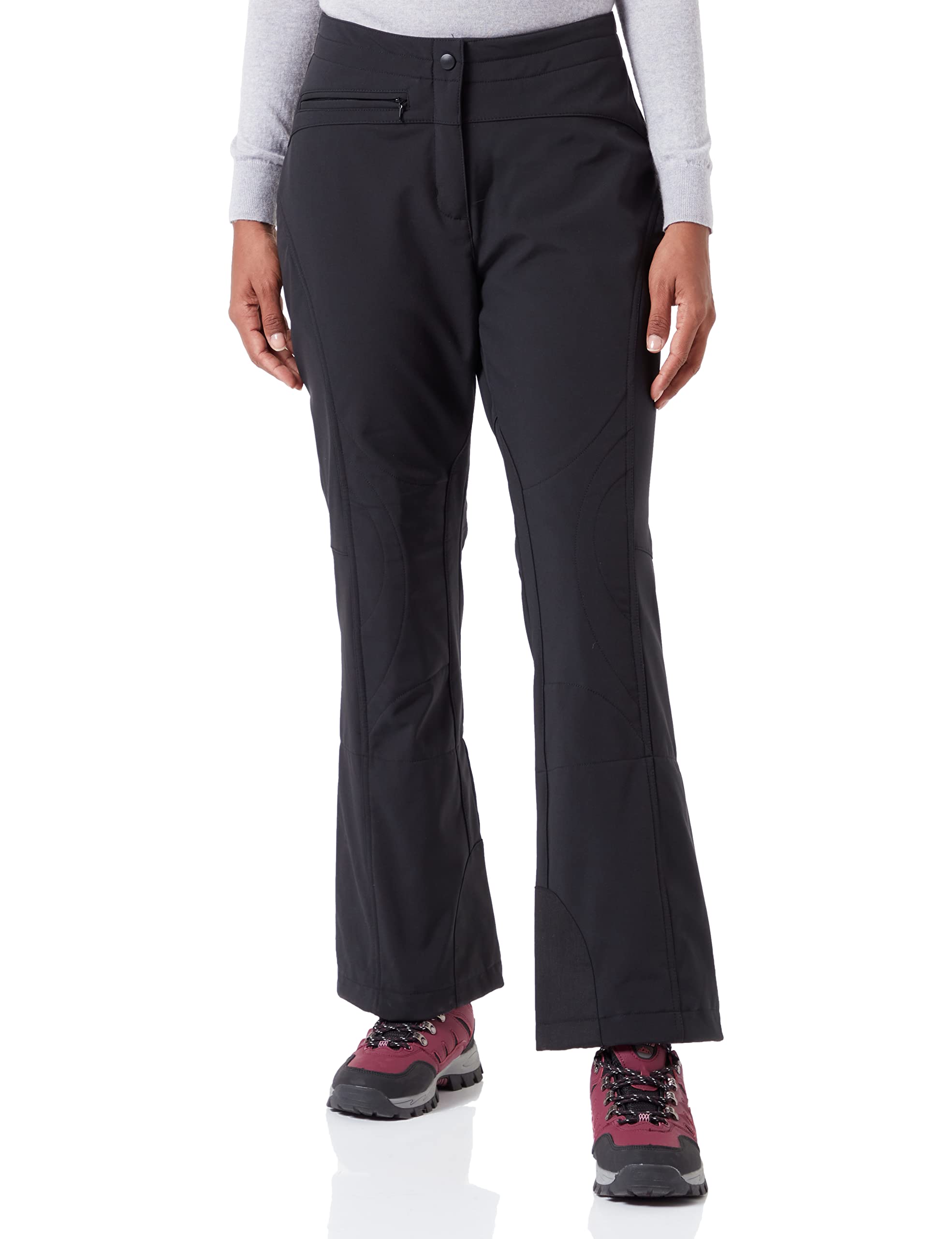 Maier Sports Marie, Close-fitting women's ski pants, Water-repellent softshell snow pants, Stretch material and adjustable waistband, PFC-free, Stormprotec technology