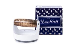 Leoball® Block/Gel Printing Baren– with 3 Layer Tech: Soft Foam Layer Covered in Smooth Nitex Nylon Along with Smooth-Glide Plastic Film. Features Comfortable Wooden Handle. Pro Baren - 4 inches