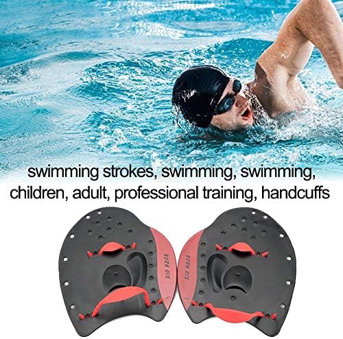 MondayUp Unisex Hand Paddles for Adults or Juniors Swimming - Pro-series Power Swim Training Paddles Perfect for Swimming Training Aid To Improve Hand Stroke Positioning