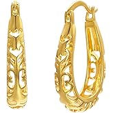 JOLCHIF Hoop Earrings for Women 14K Gold/Platinum Plated Dangle Earrings Hoop Earrings for Women Jewelry