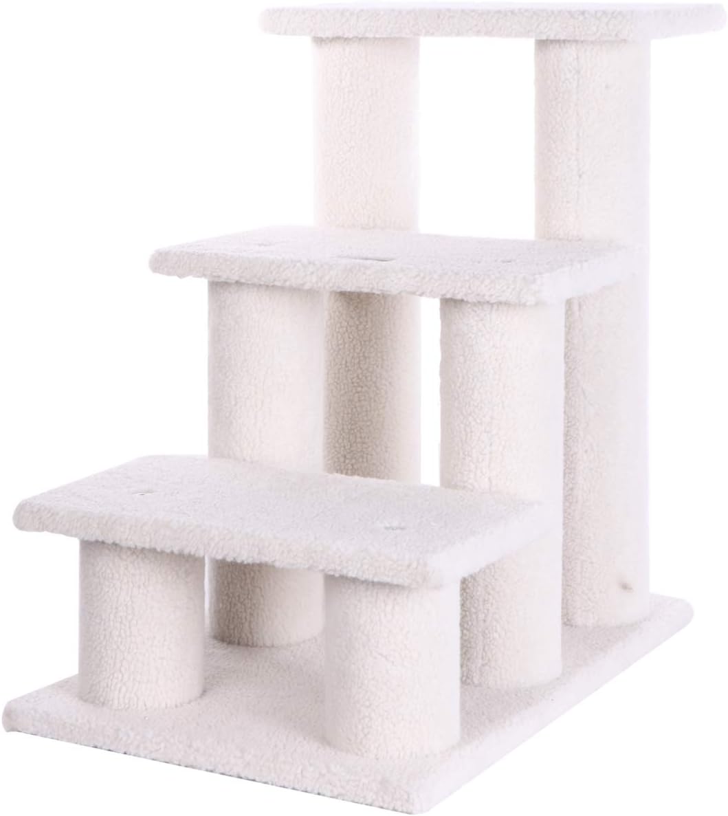 Armarkat Pet Steps, 3-steps, B3001, Ivory : Pet Stairs : Pet Supplies