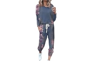 APIVOE Womens Jogger Sets 2 Piece Outfits Long Sleeve Sweatshirt and Pants Jogging Suits 2023 Two Piece Lounge Sweatsuit Sets