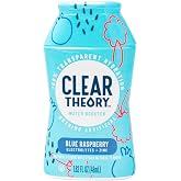 Clear Theory Water Flavoring Drops with Electrolytes, Water Enhancer Liquid Flavored Water Drink Mix, Hydration for Kids, Vegan, Gluten Free, Low Calorie, Blue Raspberry, 4 Pack, 1.62 Fl Oz Bottles