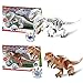 HKF 2 Pieces Large Size Jurassic World Tyrannosaurus Rex Toys Set - Dinosaur Building Toys Great Gift for Kids