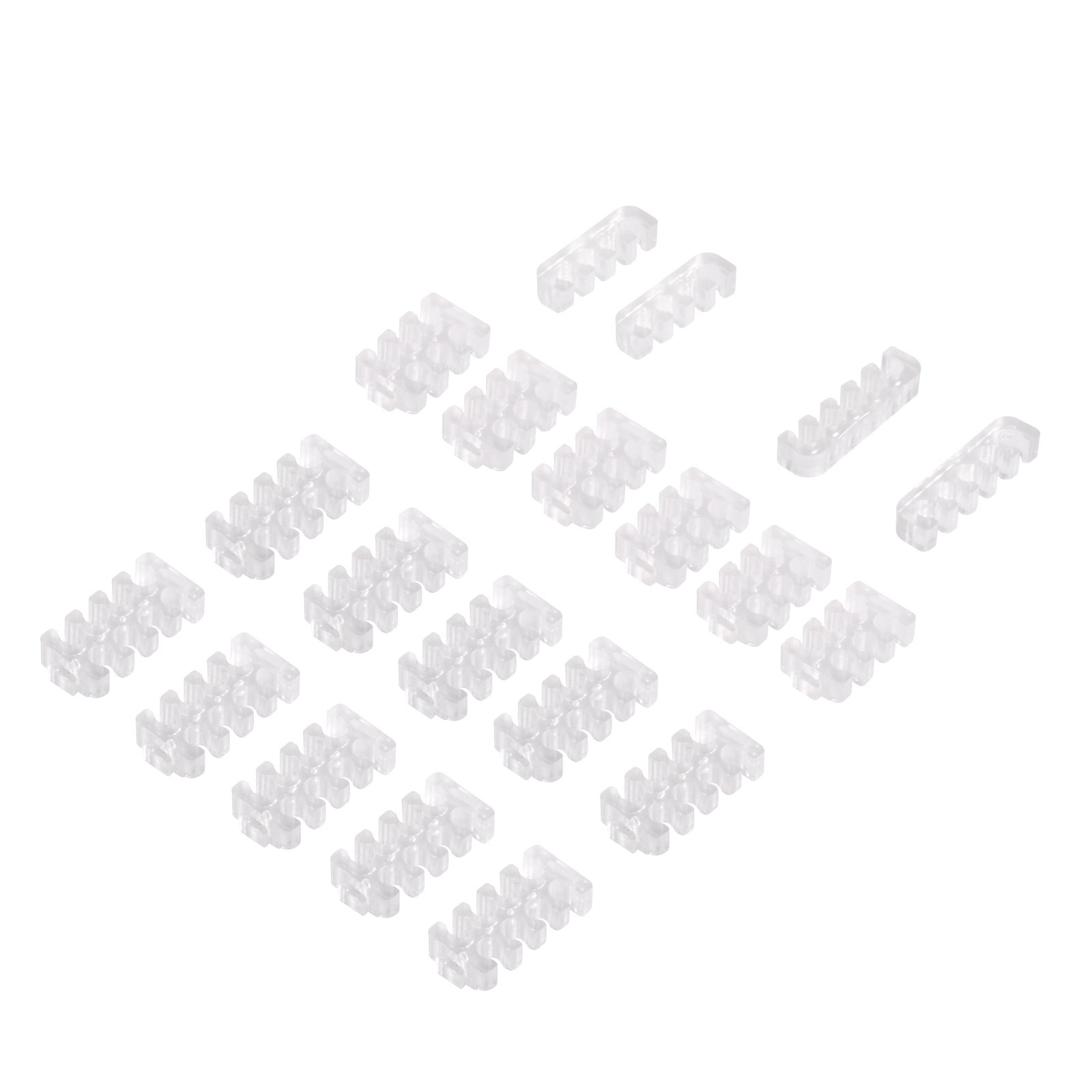 SilverStone SST-PP09 - Cable comb kit for sleeved power supply cables; 10PCS: 2 x 4pin (EPS / PCIe 8pin or ATX 24pin); 6PCS: 2 x 3pin (PCIe 6pin); 2PCS: 4pin (IDE 4pin); 2PCS: 5pin (SATA)