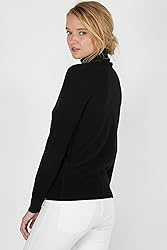 JENNIE LIU Women's 100% Pure Cashmere Long Sleeve
