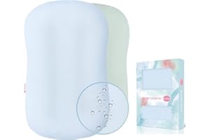 Pucmaoci Organic Waterproof Baby Lounger Covers 2 Pack| GOTS Certified 100% Cotton| Removable Cover with Waterproof Liner | Machine Washable and Dry (Cover only)（Blue & Green)